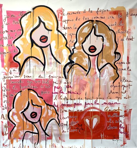 Jusqu’au sens du frisson by Caroline Montigneaux, Painting for Sale on Select
