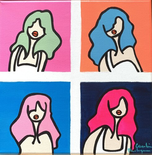 Myrtille Fuschia by Caroline Montigneaux, Painting for Sale on Select