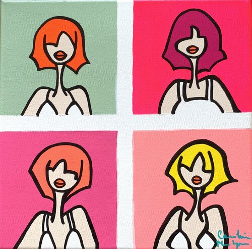 Pistache Rose by Caroline Montigneaux, Painting for Sale on Select