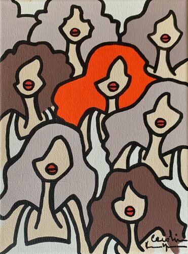 Be yourself by Caroline Montigneaux, Painting for Sale on Select