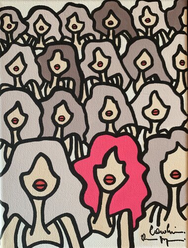 Be yourself 2 by Caroline Montigneaux, Painting for Sale on Select