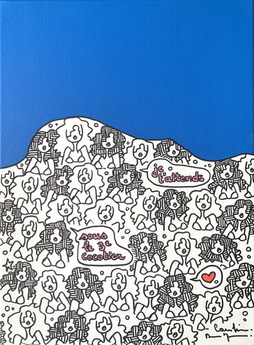 Pschiiit ocean by Caroline Montigneaux, Painting for Sale on Select
