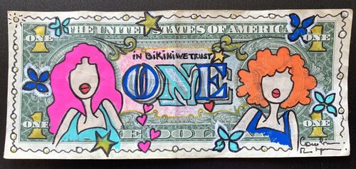 In bikini we trust by Caroline Montigneaux, Painting for Sale on Select