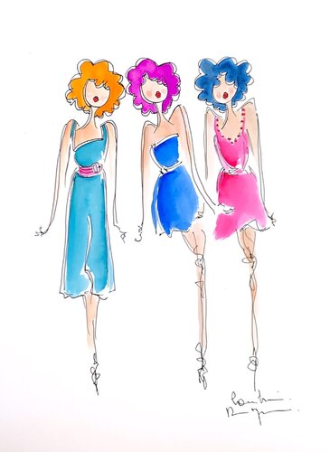 I could be blue by Caroline Montigneaux, Drawing for Sale on Select