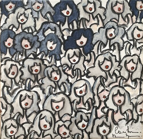 Sorbet ardoise by Caroline Montigneaux, Painting for Sale on Select