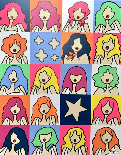 Crazy about you Andy by Caroline Montigneaux, Painting for Sale on Select