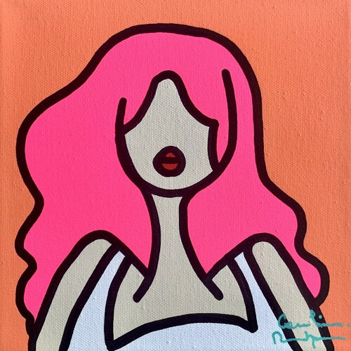 Petit boudoir clémentine by Caroline Montigneaux, Painting for Sale on Select