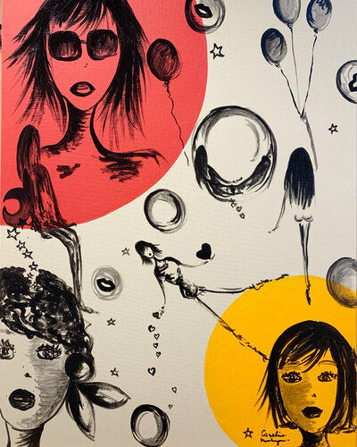 Chupa Nanas by Caroline Montigneaux, Painting for Sale on Select