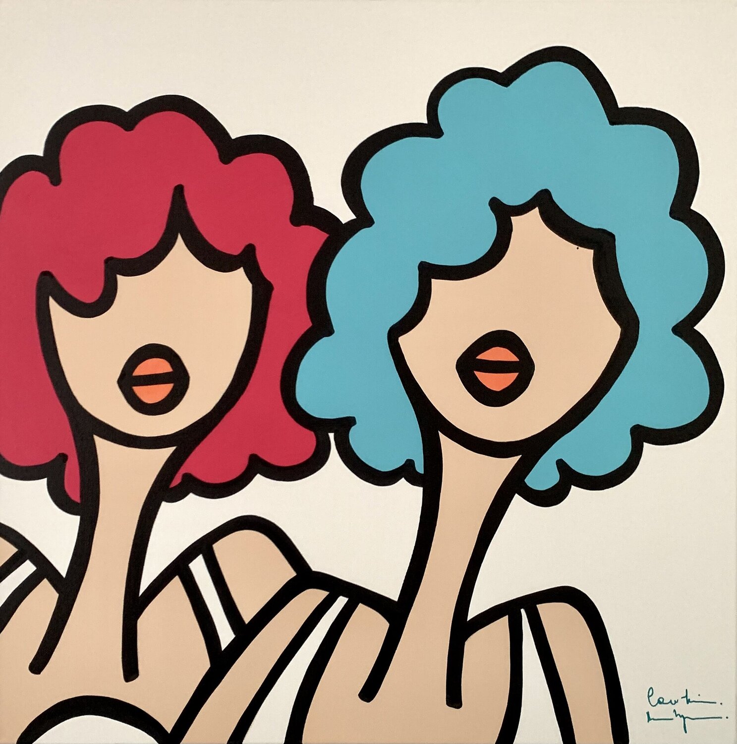 Sorbet Lagoon Caroline Montigneaux Original painting for sale