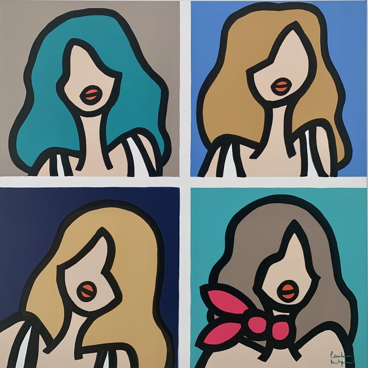 Moka Framboise Caroline Montigneaux Original painting for sale