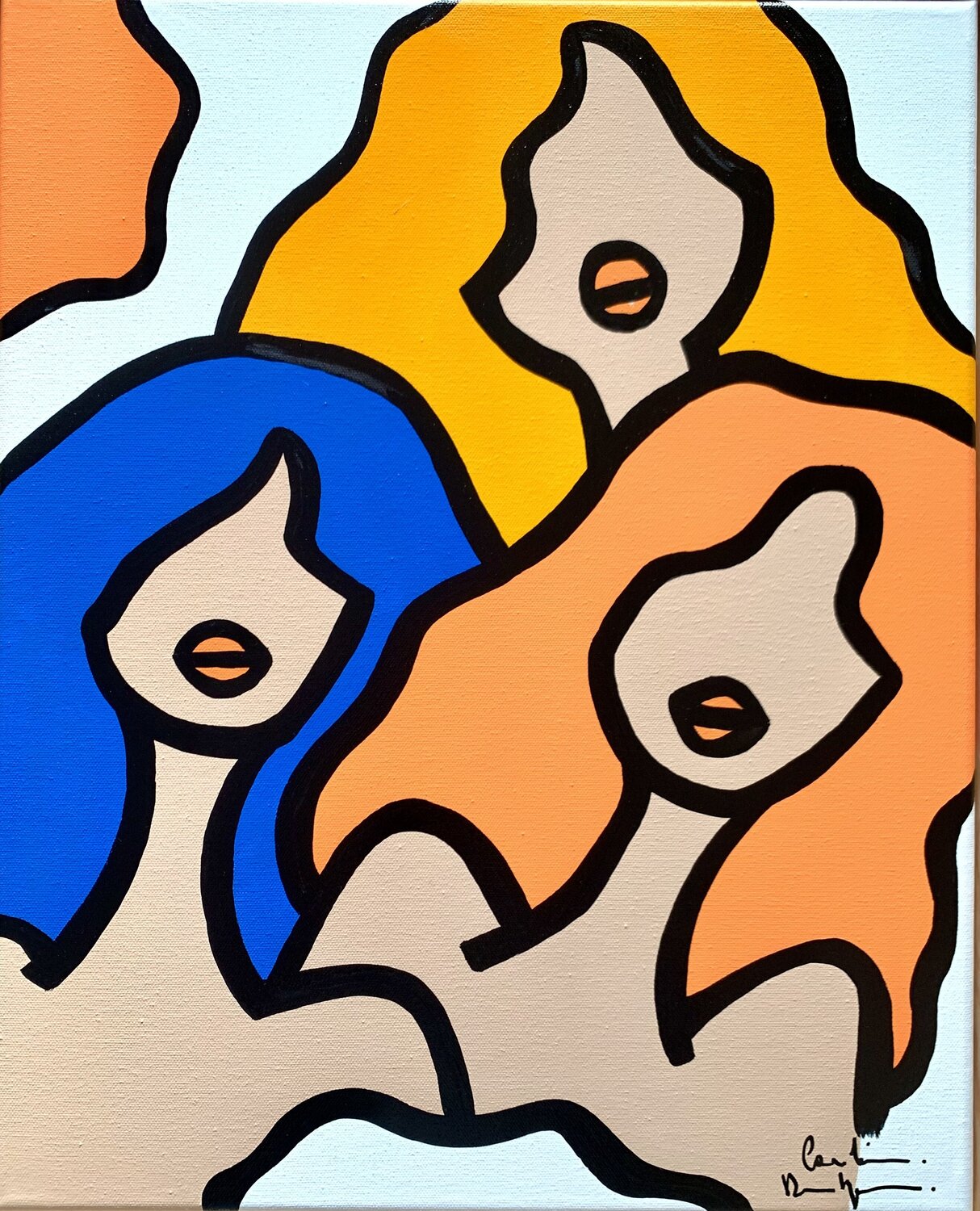 Smoothie Curry Caroline Montigneaux Original painting for sale