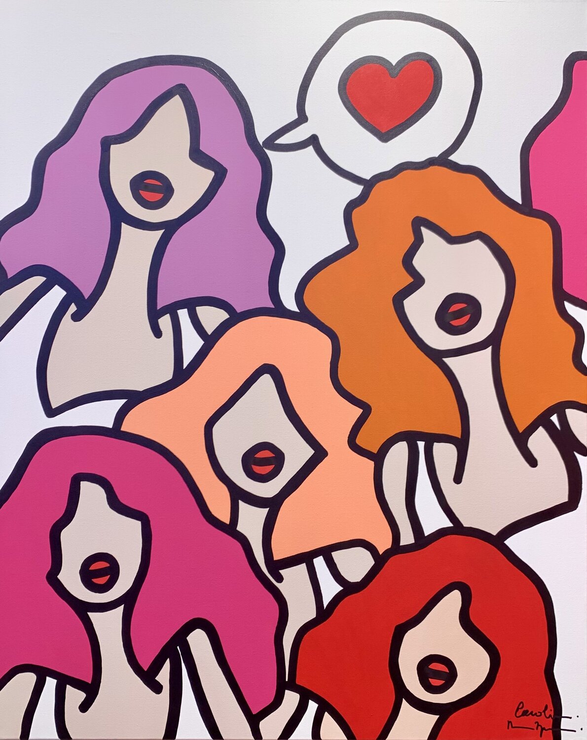 Smoothie Cassis 2025 Caroline Montigneaux Original painting for sale