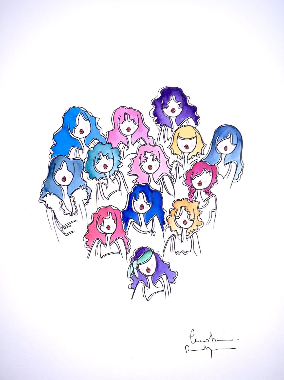 Rayon de soleil Caroline Montigneaux Drawing for sale