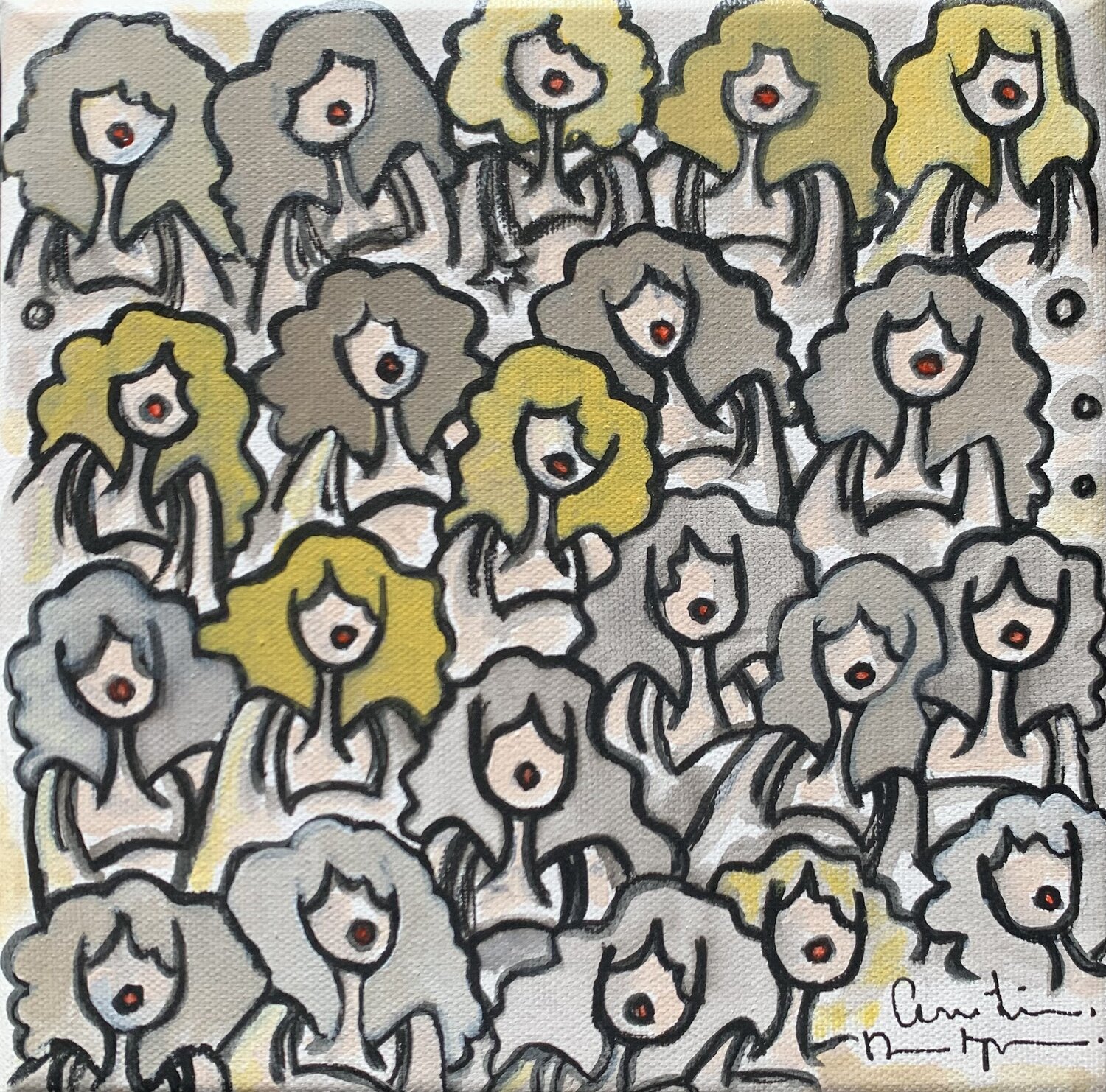 Sorbet lin Caroline Montigneaux Original painting for sale