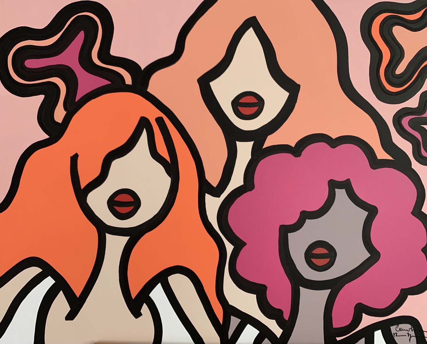 Sorbet tralala Caroline Montigneaux Original painting for sale