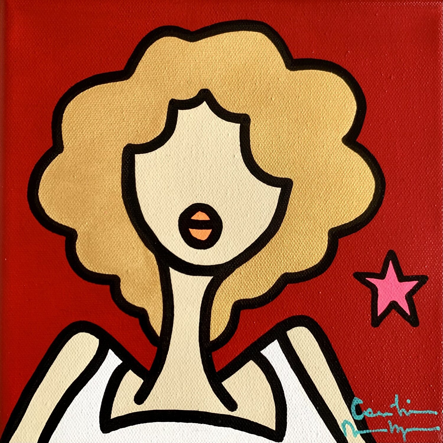 Petit boudoir grenade Caroline Montigneaux Original painting for sale