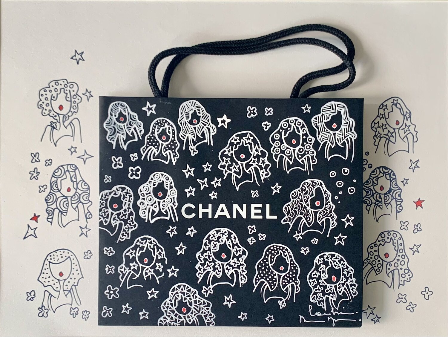 Upcycling Chic Caroline Montigneaux Drawing for sale