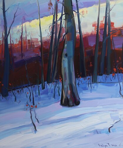Winter morning by Tigran Avetyan, Painting for Sale on Select