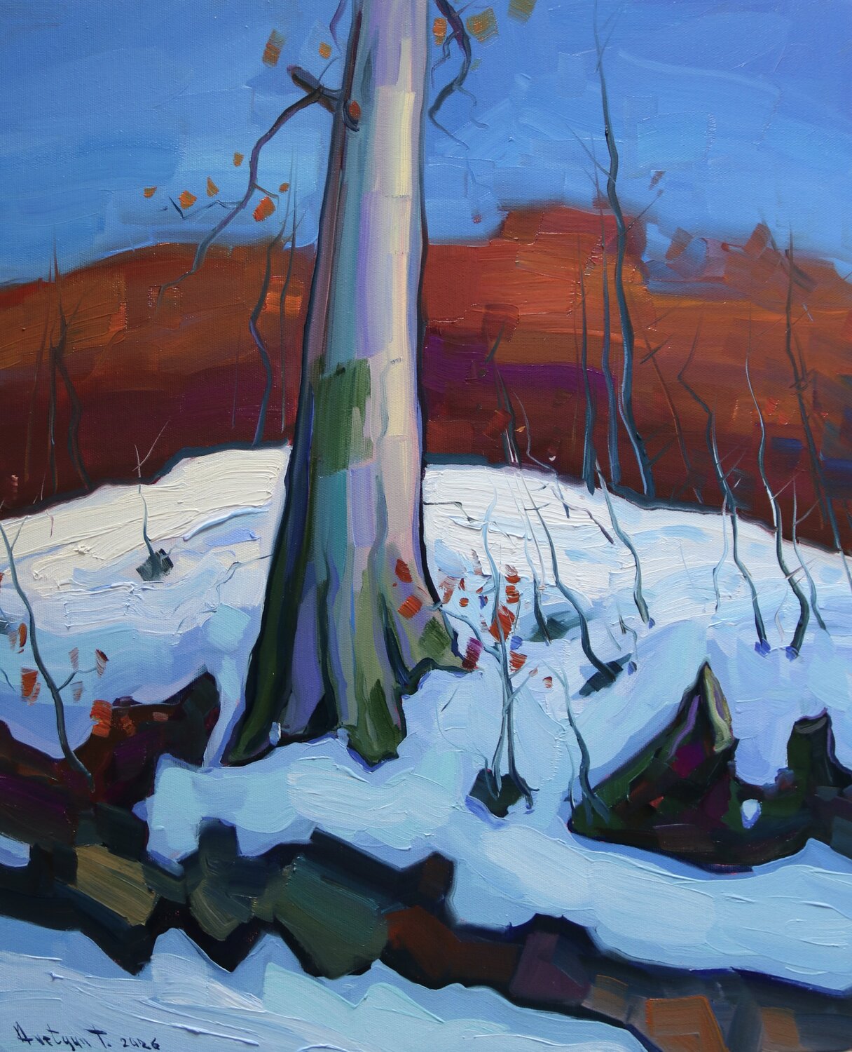 Winter Tigran Avetyan Original painting for sale