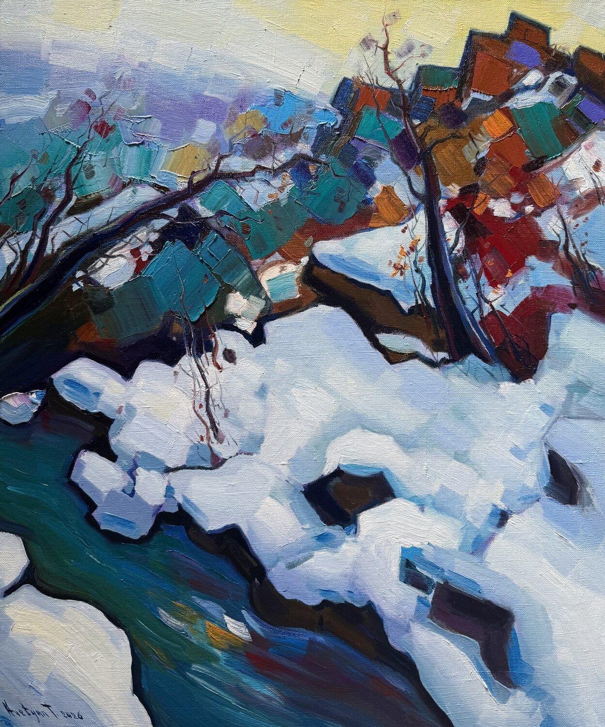 Winter day Tigran Avetyan Original painting for sale
