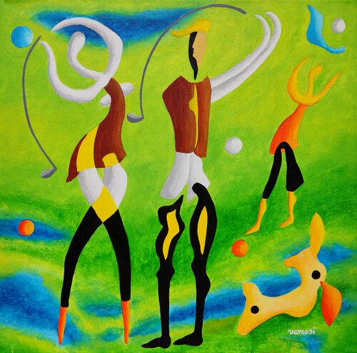 Golf after the rain No.3 by Peter Vamosi, Painting for Sale on Select