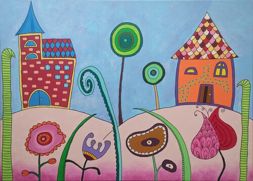 Dreamland 2. by Peter Vamosi, Painting for Sale on Select