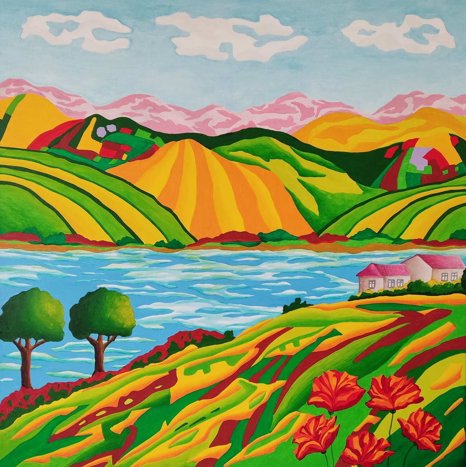 Fairyland 4. Peter Vamosi Original painting for sale
