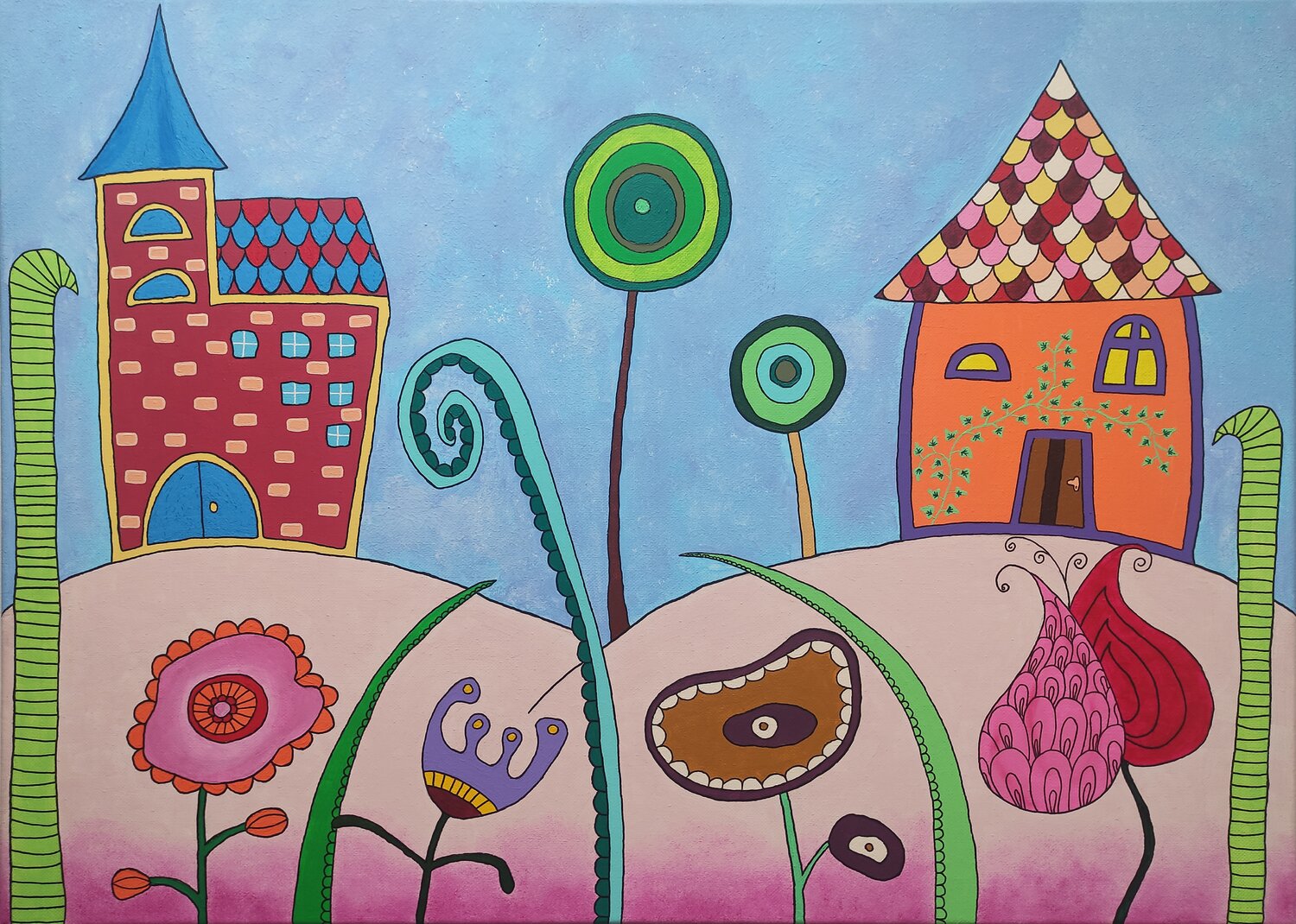 Dreamland 2. Peter Vamosi Original painting for sale