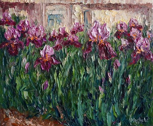 Irises by Haykuhi Khachatryan, Painting for Sale on Select