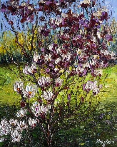 Blooming tree by Haykuhi Khachatryan, Painting for Sale on Select