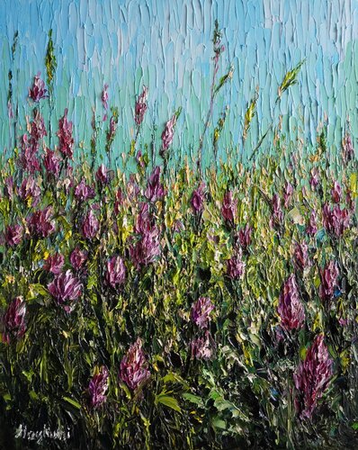 Field of wildflowers by Haykuhi Khachatryan, Painting for Sale on Select