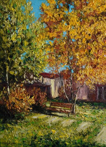 Golden Autumn by Haykuhi Khachatryan, Painting for Sale on Select