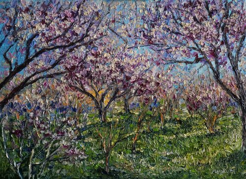 Spring garden by Haykuhi Khachatryan, Painting for Sale on Select