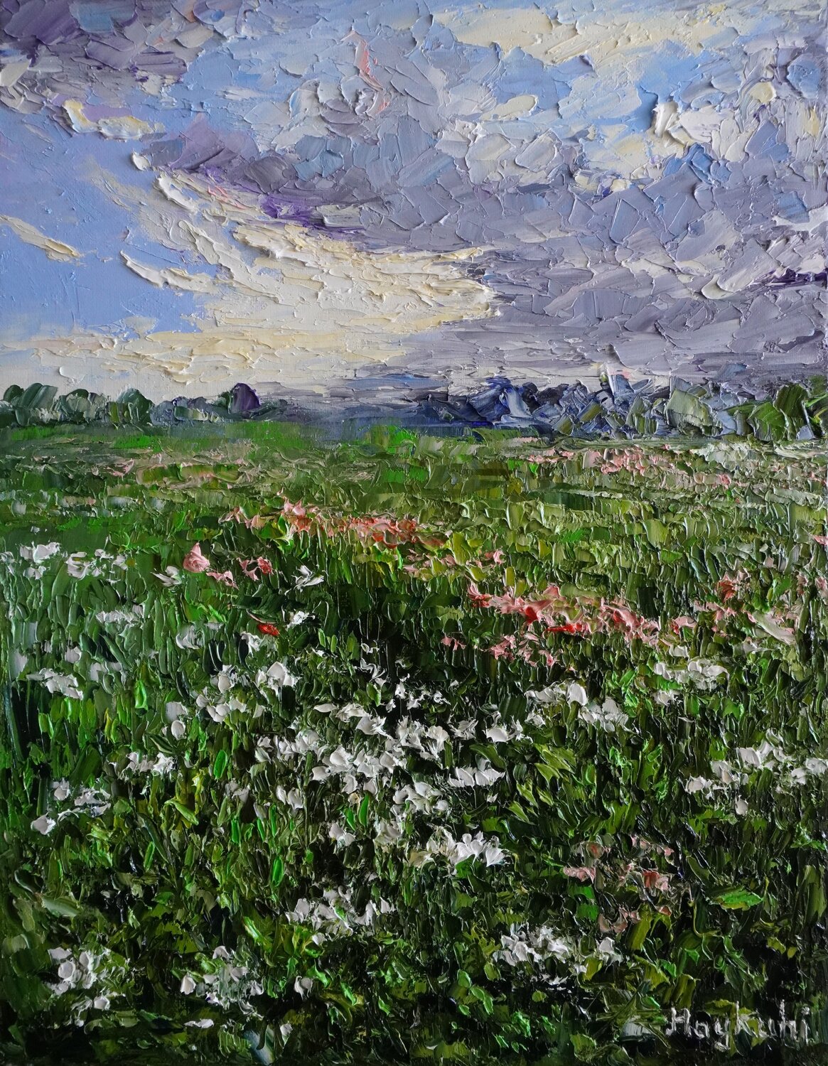 Field Haykuhi Khachatryan Original painting for sale