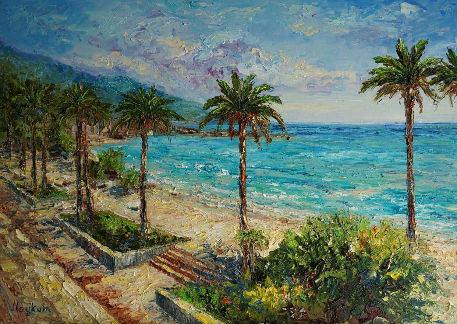 Cote d'Azur Haykuhi Khachatryan Original painting for sale