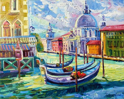 Beautiful light in Venice by Vanya Georgieva, Painting for Sale on Select