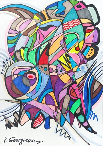 Make me Happy by Vanya Georgieva, Drawing for Sale on Select