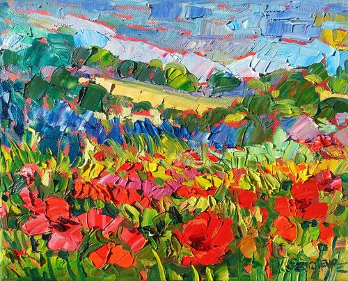 Summer poppies by Vanya Georgieva, Painting for Sale on Select
