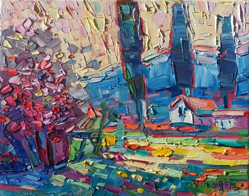 Morning in the Village by Vanya Georgieva, Painting for Sale on Select