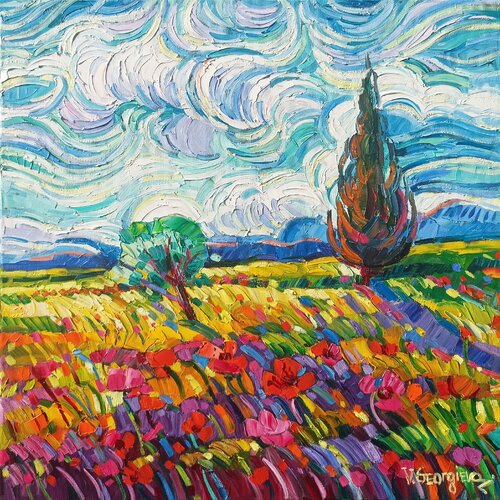 Whispers of Provence by Vanya Georgieva, Painting for Sale on Select