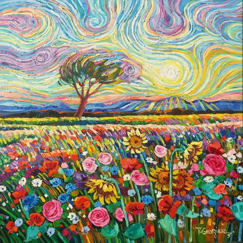 Gogh's symphony by Vanya Georgieva, Painting for Sale on Select