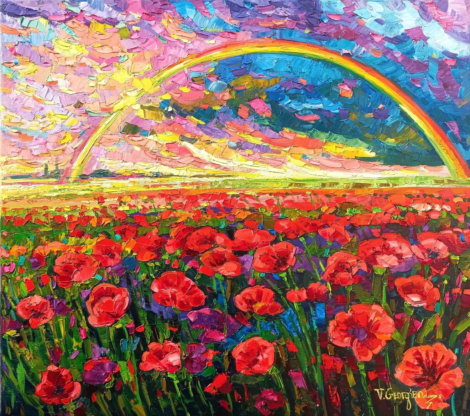 Lavender into the light Vanya Georgieva Original painting for sale