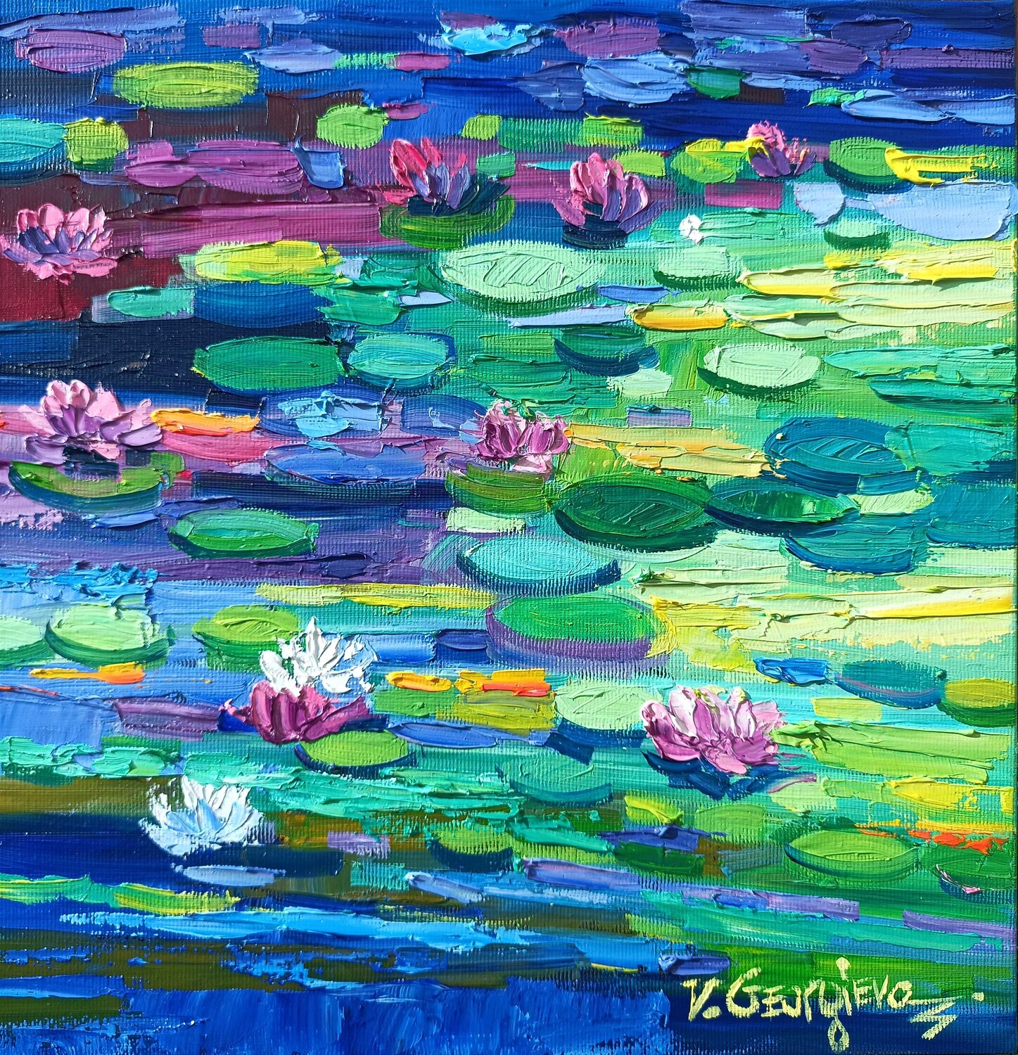 Lilies Vanya Georgieva Original painting for sale