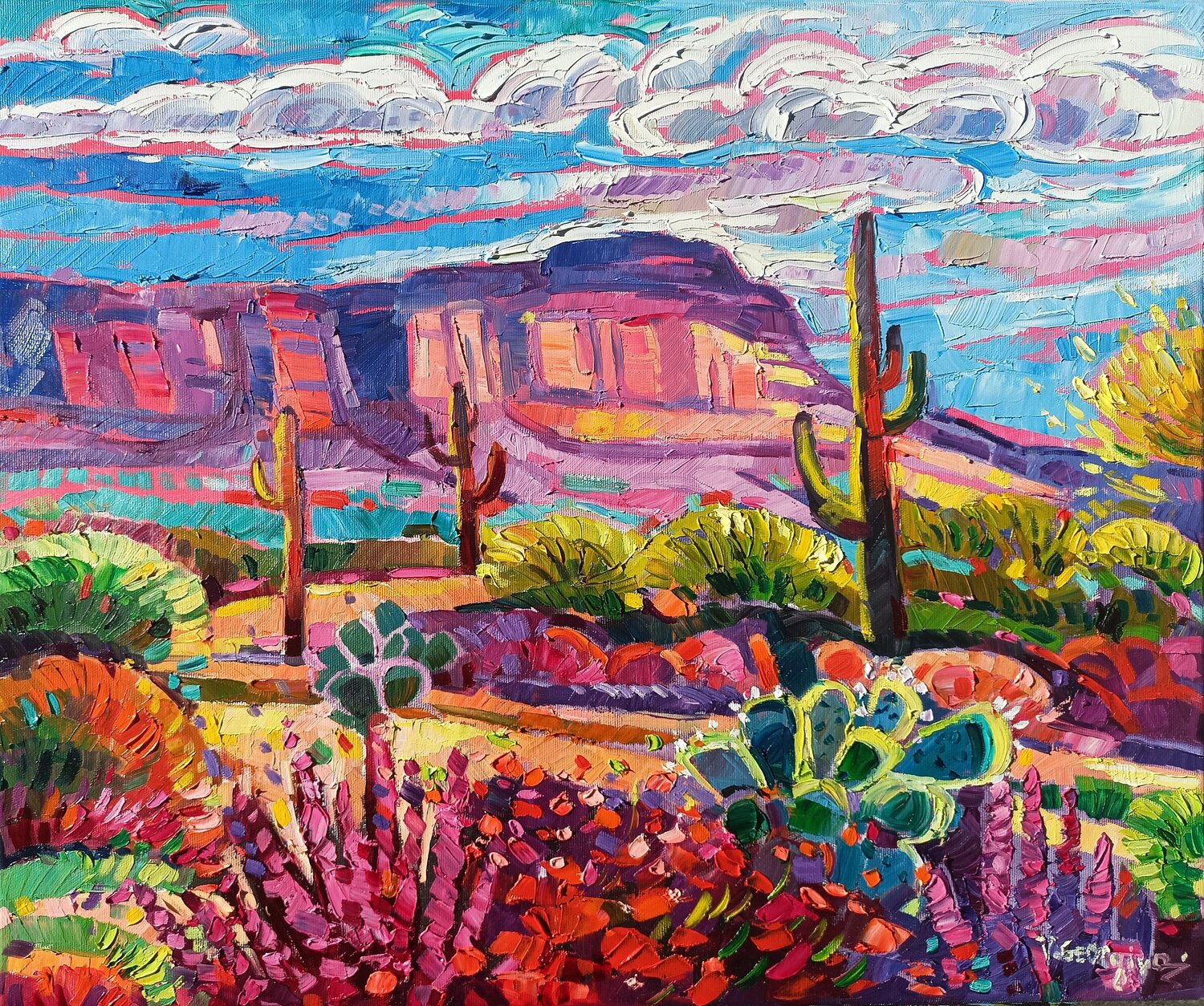 Magical day in Arizona Vanya Georgieva Original painting for sale