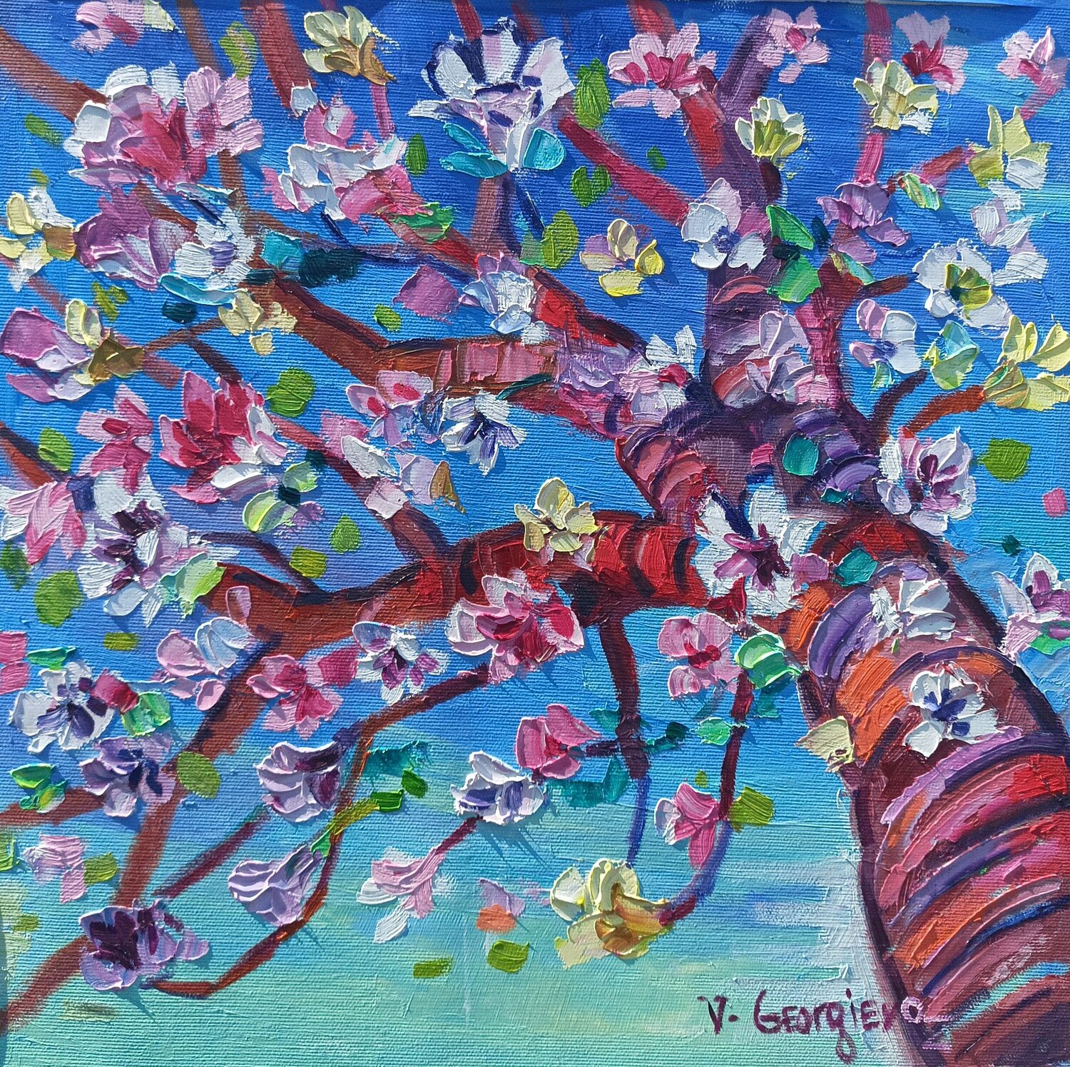 Spring’s First Awakening Vanya Georgieva Original painting for sale