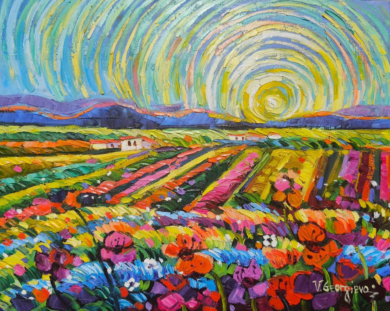 Gogh is Happy Vanya Georgieva Original painting for sale