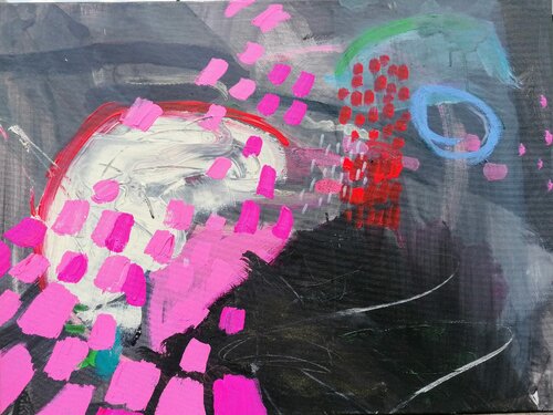 All Night. Dichte und Auflösung. by Zsuzsa Klemm, Painting for Sale on Select