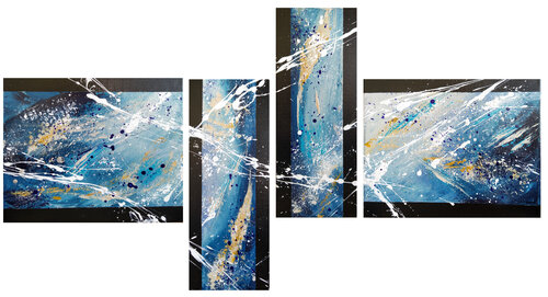Les océans by Sylvie Jousselin, Painting for Sale on Select