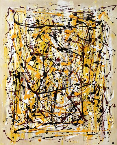 Sur un air de Pollock 2 by Sylvie Jousselin, Painting for Sale on Select