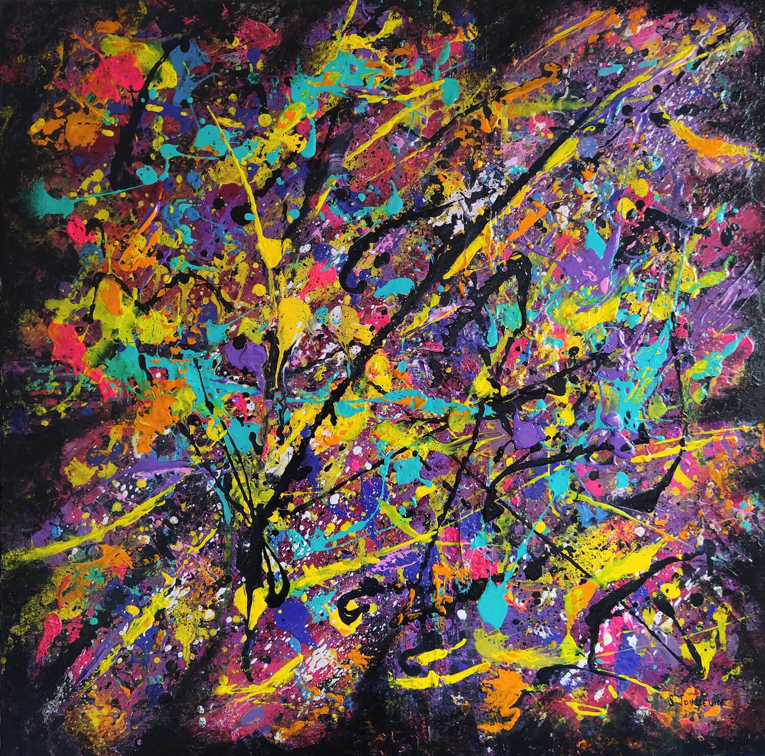 Enfer Sylvie Jousselin Original painting for sale